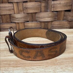 Vintage Case Brown Leather belt
